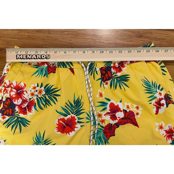 NWOT J. CREW 6" Stretch Swim Trunk in Floral Print, Hawaiian Floral, Medium $69 - Picture 10 of 11